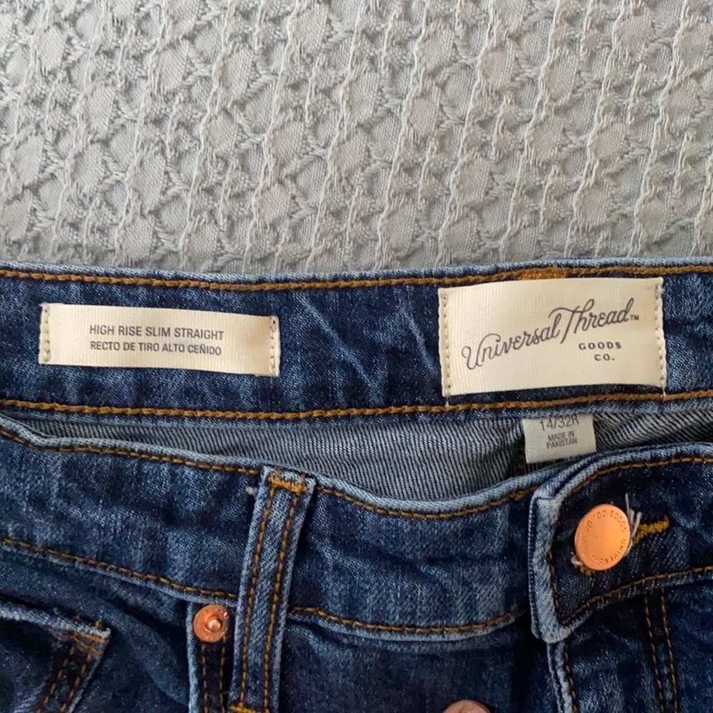 Universal Thread High Rise Slim Straight 14 R - Picture 3 of 3
